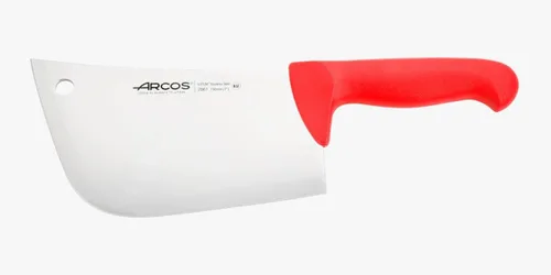 Vista 21 de Arcos Cuchillo de carnicero de acero inoxidable nitrum de 7 pulgadas y hoja de 7.480 in. Cuchillo de carnicero profesional. Mango ergonómico de Negro
