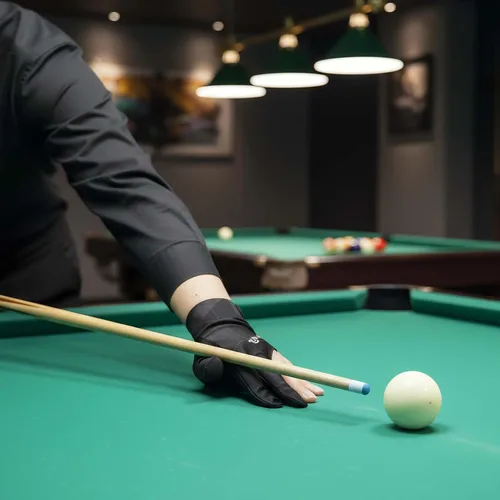 Vista 5 de Guante de piscina para mano izquierda, guantes de billar para mano izquierda 3 dedos