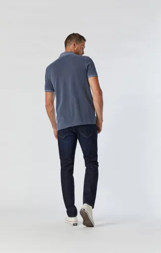 Vista 3 de Mavi Jeans Mens Zach ascenso Regular pierna recta en azul negro Williamsburg