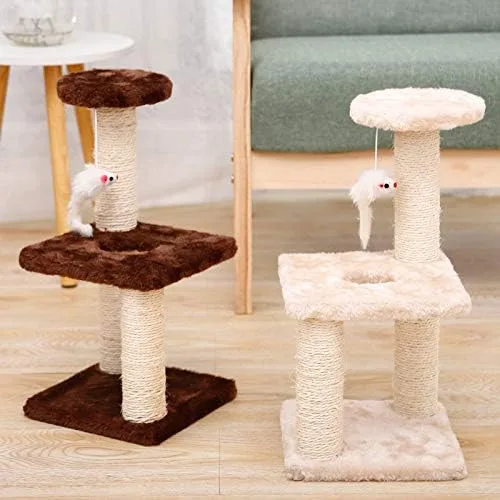 Vista 5 de Rascador de gato con marco de escalada para gatos, juguete para gato, cuerda de sisal, árbol de gato, gatito, parque infantil, muebles para mascotas