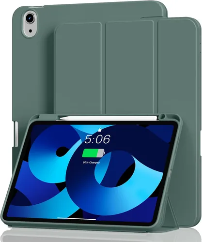 Vista 9 de Aoub Funda para iPad Air de 11 pulgadas M3/M2 (2025/2024), iPad Air de 5ª/4ª generación (2022/2020) de 10.9 pulgadas con soporte para lápiz, soporte