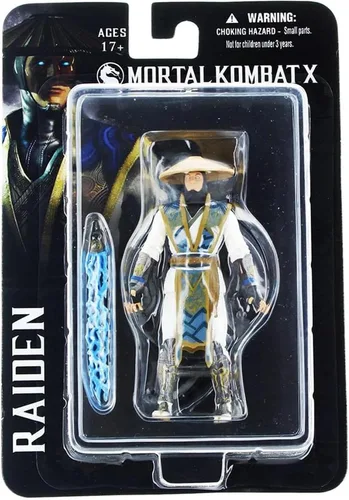 Vista 2 de Mezco Mortal Kombat X Raiden - Figura de acción de 4 pulgadas