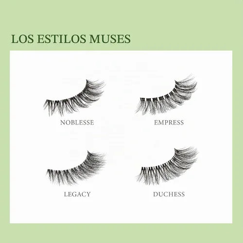 Vista 3 de KISS - Pestañas postizas de la colección Lash Couture The Muses, “Duquesa”, 16mm, negras, onduladas, hechas a mano, seda sintética refinada, banda