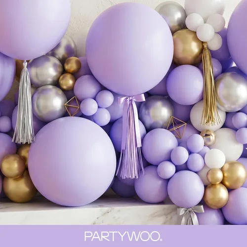Vista 411 de PartyWoo 50 globos de látex color piel albaricoque, globos de helio boho de Albaricoque-f05