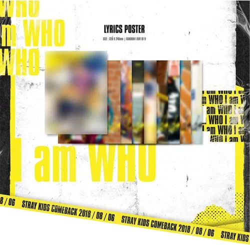 Vista 7 de STRAY KIDS I AM WHO 2 Mini álbum al azar Ver CD+PhotoBook+3P QR PhotoCard+1P Letras Poster+Número de seguimiento SELLADO