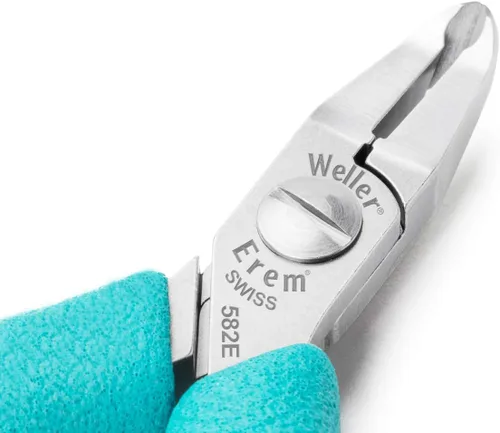 Vista 4 de Erem Weller Erem 582E Miniture - Cortador de corte completo a ras de 20 AWG con punta angulada
