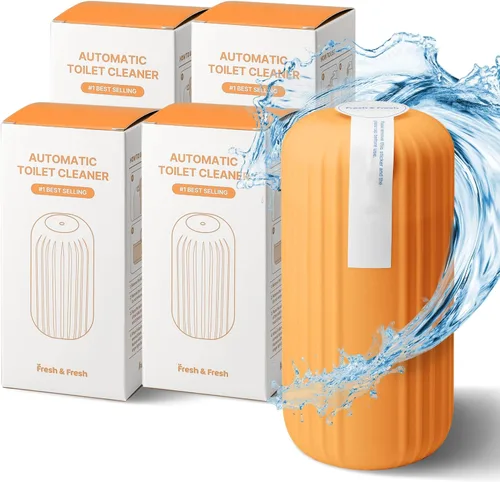 Vista 19 de Fresh & Fresh Limpiadores automáticos para inodoros (verde bosque) – 1 botella (hasta 2500 descargas/botella), limpiador de inodoro comercial