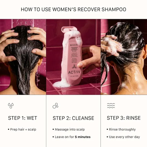 Vista 6 de ACTIIV Recover Tratamiento de Champú Densificante para Mujeres Apoya la apariencia de un cabello más abundante y saludable, apoya la salud
