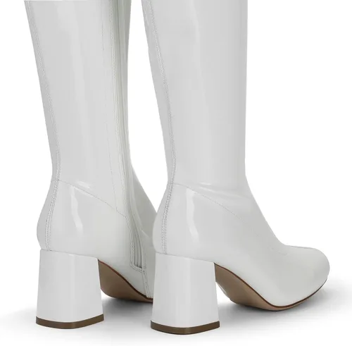 Vista 4 de DREAM PAIRS Botas Gogo para mujer, punta cuadrada, botas altas hasta la rodilla para mujer