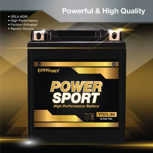 Vista 4 de ExpertPower Batería YTX7L-BS 12v 7Ah para Honda 250 CMX250C Rebel 1996-2014