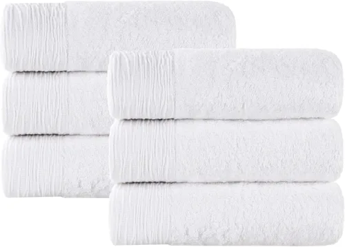 Vista 46 de Superior Rayon - Juego de toallas de 12 piezas de mezcla de bambú, de secado rápido, artículos esenciales para el baño, ducha, spa, toallas