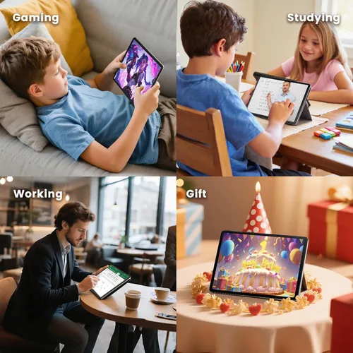 Vista 8 de Tablet Android de 10 Pulgadas, Octa-Core, Tablet Android con 8GB+128GB+1TB de Expansión, WiFi 6, Mini Tablets con Pantalla IPS táctil de 1280 x 800