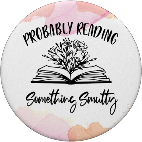 Vista 3 de Lector de gusano de biblioteca probablemente leyendo algo smutty PopSockets intercambiables PopGrip