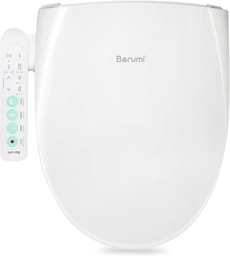 Vista 9 de Barumi Bidé [BM-4000], Asiento de inodoro con bidé eléctrico, Asiento con calefacción, Agua tibia, Control de posición, Modo ecológico, Autolimpieza