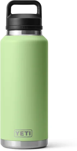Vista 10 de YETI Rambler Botella de 46 oz, a prueba de fugas, aislada al vacío, de acero inoxidable con tapa Chug, Seafoam Verde mar