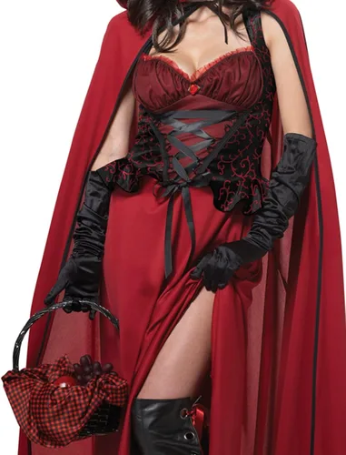 Vista 2 de Disfraz de Caperucita Roja de California Costumes para mujer adulta