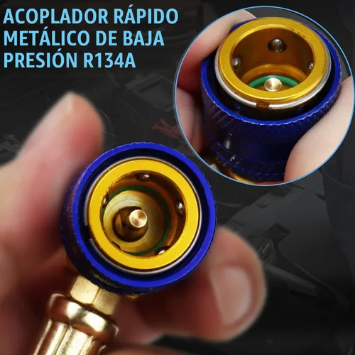 Vista 9 de JIFETOR Manguera de carga de CA con indicador 100PSI, herramienta