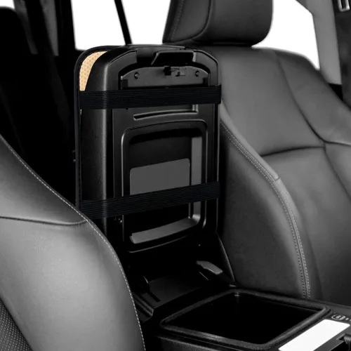 Vista 6 de Amiss almohadilla para consola central del auto, ajuste universal, impermeable, funda para la caja del reposabrazos del asiento, de piel sintética