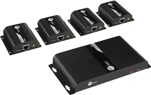 Vista 9 de SIIG Divisor extensor HDMI 1080p sobre CAT5e/6 Ethernet 1 en 8 salidas 130 pies - Extensor de 8 puertos, extensión IR y paso EDID (CE-H24811-S1)