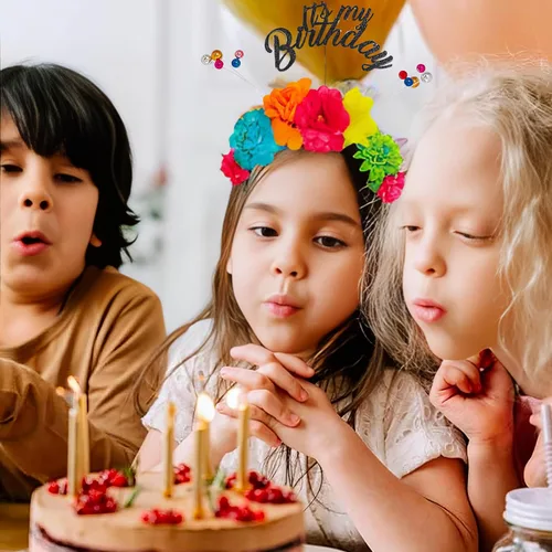 Vista 5 de It's My Birthday - Diadema de lujo, 11.75 x 13 pulgadas (1 unidad), perfecta para celebraciones, cumpleaños, cabinas de fotos y disfraces