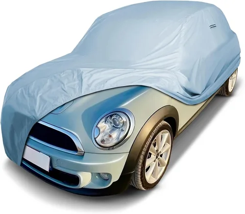 Vista 21 de iCarCover Funda Premium para Automóvil 2008-2014 MINI Clubman Resistente al Agua para Todo Tipo de Clima, Ajuste Personalizado, Protección Completa