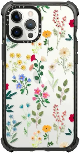 Vista 29 de CASETiFY Funda Ultra Impact para iPhone 12 Pro Max - Adhesivo Aries Moross, color negro transparente