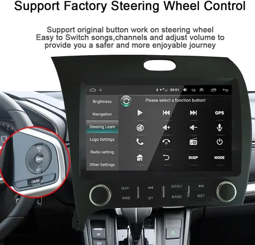 Vista 12 de 8 Core 2G+32G para KIA Cerato K3 Forte 2013-2018 Radio Android con Carplay inalámbrico Android Auto, 9 pulgadas IPS pantalla táctil estéreo