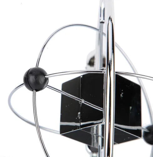 Vista 5 de Bolas de equilibrio de Newton, oscilación magnética cinética orbital decoración de escritorio Newton Pendulum