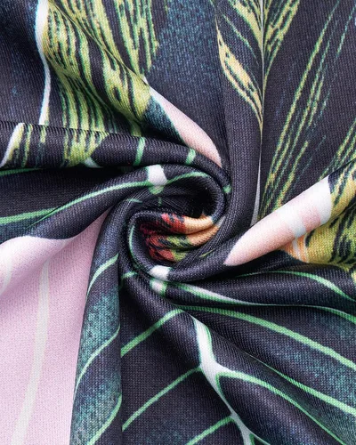 Vista 6 de Newshows - Vestido largo de verano con cuello en V para mujer, con tirantes delgados, sin mangas, con estampado floral, casual y con apertura lateral
