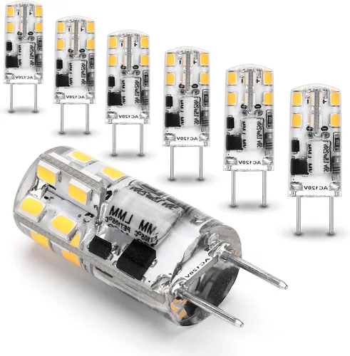 Vista 9 de AC100-240V T4 JC tipo GY6.35/G6.35 base bi-pin blanco cálido 2700K 5W 500lm