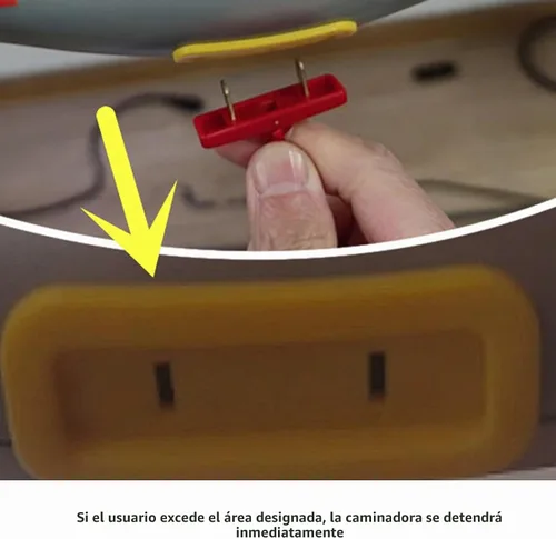 Vista 4 de 2 interruptores de parada de emergencia para caminadora, llave de seguridad para cinta de correr con diseño de doble inserto (2.087 x 0.630 in)