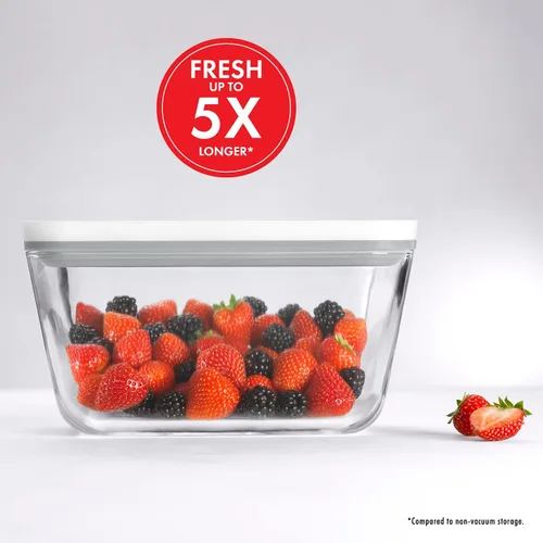 Vista 6 de ZWILLING Fresh & Save - Sellador al vacío de mano + almacenamiento de alimentos de vidrio de 3 piezas