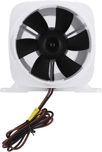 Vista 5 de Soplador en línea de 4 pulgadas, 12 V, 270 CFM, ventilador eléctrico en línea de sentina marina, ventilador de ventilación fuerte para yate