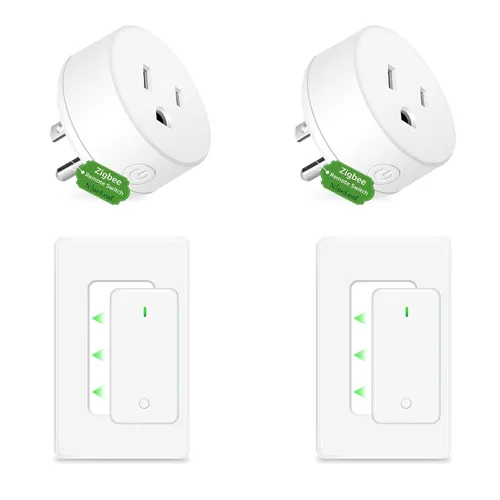 Vista 62 de NineLeaf - Enchufe de salida de control remoto, interruptor de luz de encendido y apagado inalámbrico desmontable 500FT Light Plug Decorator