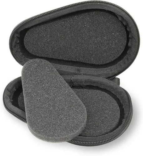 Vista 5 de Casematix Caja de reloj de viaje para relojes de acero inoxidable con banda de metal para hombres y mujeres, hasta 2.205 in Negro