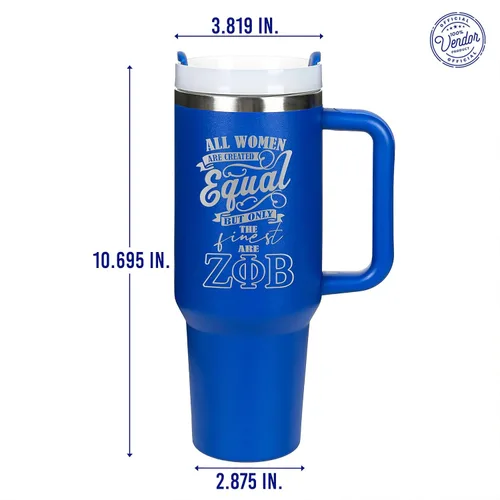 Vista 4 de BBGreek Zeta Phi Beta Sorority Parafernalia - Vaso de 40 onzas