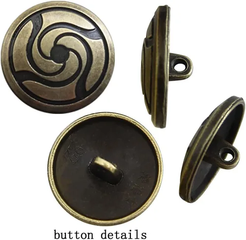 Vista 3 de Jujutsu-Kaisen Broche de escuela secundaria, broche de cosplay de anime con 3 piezas de botón accesorio de accesorios de cosplay