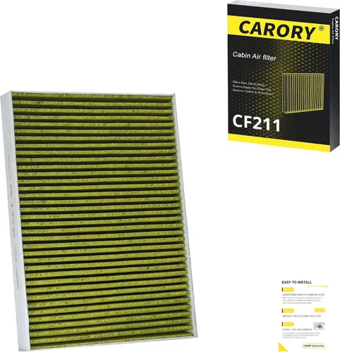 Vista 55 de Filtro de aire de cabina con carbón activado para Toyota Camry (2002-2006), Sienna (2004-2010), Avalon (2000-2004), Lexus RX350 (2007-2009), ES330