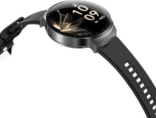 Vista 2 de Reloj inteligente con auriculares Bluetooth, pantalla HD redonda de 1.85 pulgadas, estilo militar, resistente al agua IP67, más de 100 modos
