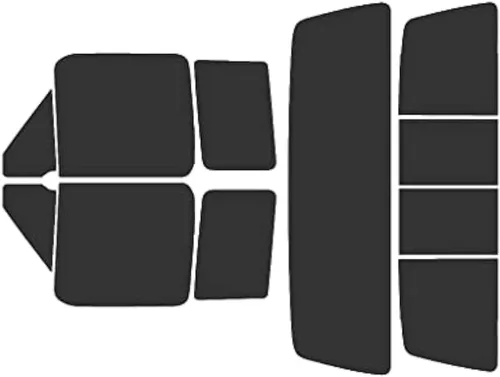 Vista 8 de Rvinyl Kit de tinte de ventana compatible con Ford F-150 1992-1996 de 2 puertas – negro 5% – película de una sola capa sin burbujas – Kit