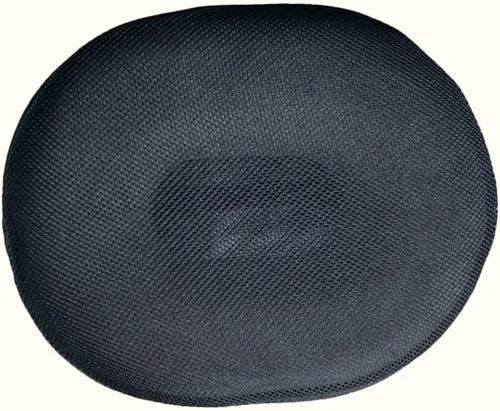 Vista 2 de KALLORY Cojín de asiento Donut Prevención Cama Hemorroides Tailbone Negro Malla Reutilizable