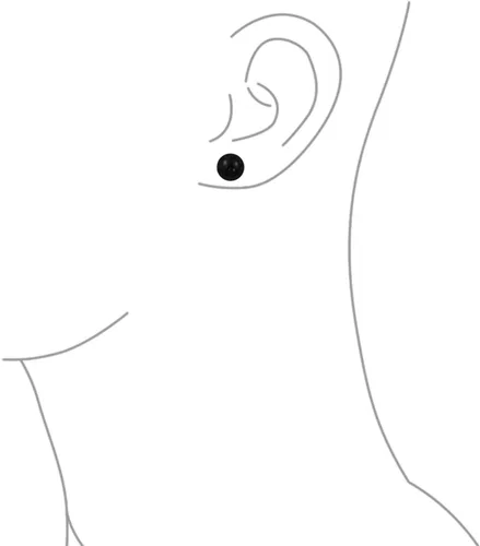Vista 3 de Aretes grandes de plata de ley 925 con piedras preciosas naturales de 0.394 pulgadas para mujeres y adolescentes, variedad de piedras de nacimiento