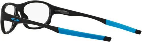 Vista 3 de Oakley Crosslink Strike OX8048-0156 - Lentes de anteojos, montura negra satinada de 2.205 in con lente de demostración transparente, Negro satinado