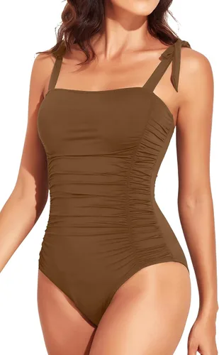 Vista 19 de Trajes de baño de una pieza para mujer, trajes de baño adelgazantes Negro