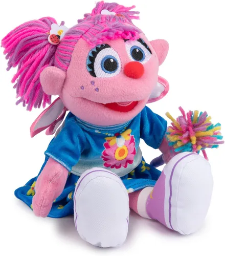 Vista 4 de GUND Sesame Street - Peluche oficial de Abby Cadabby Muppet de alta calidad para edades de 1 año en adelante, rosa/azul, 11 pulgadas Abby Cadabby