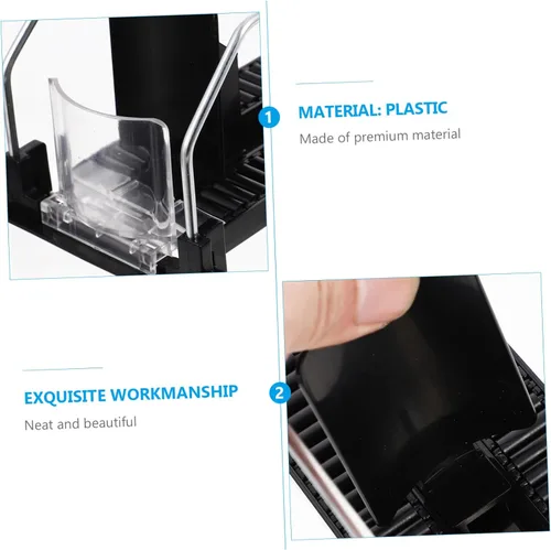 Vista 3 de Hemobllo Organizador de bebidas para nevera, botella de refrigerador, organizador de bebidas, estante de reposición de reposición de bebidas