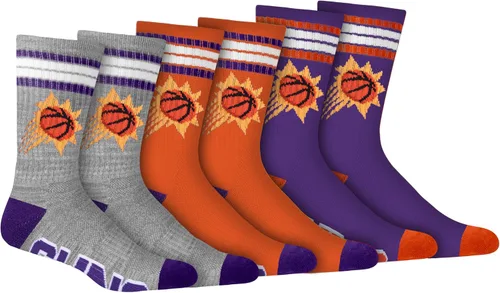Vista 9 de Ultra Game Men's NBA Official Athletic Cushioned Secure Fit Team Crew Socks-3 Pack