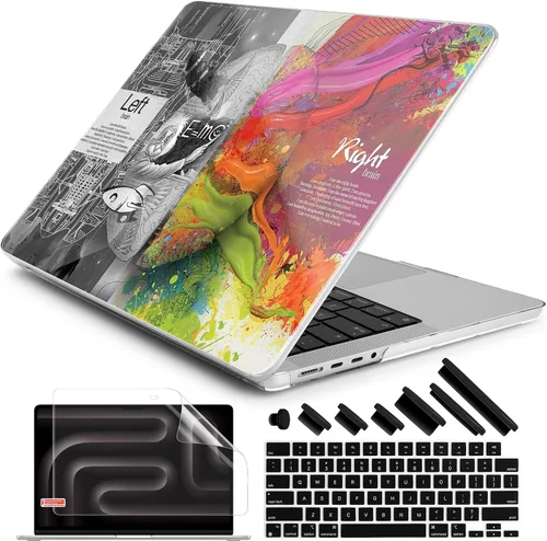 Vista 16 de DONGKE Funda para M5 MacBook Pro de 14 pulgadas 2025 2024-2021 M4 M3 M2 M1, cubierta de carcasa dura de plástico compatible con A3434 A3112 A3401