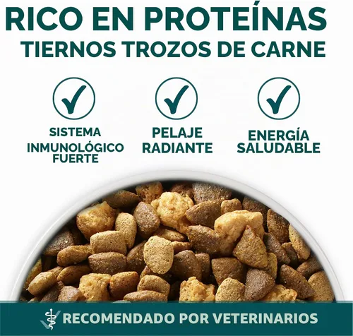 Vista 7 de Purina ONE - Alimento para cachorros de raza grande en seco, fórmula +Plus de raza grande, bolsa de 16.5 libras