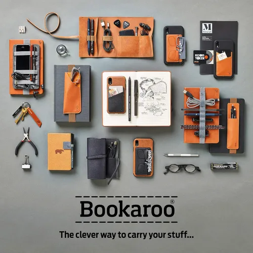 Vista 6 de IF Bookaroo Cuaderno A5, diario - azul marino, cuaderno clásico a rayas, tapa dura con poliuretano suave, (A5) 8.5 x 5.3 in, 192 páginas